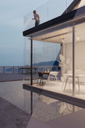 Render Arquitectónico de Mymory Hotel