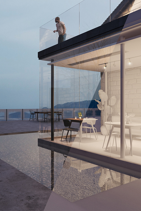 Render Arquitectónico de Mymory Hotel